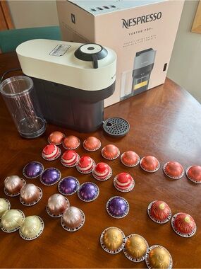 Nespresso Cream Vertuo Pop+ with 30 Assorted Coffee Pods